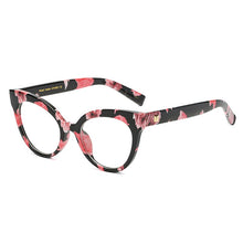 Carica l&#39;immagine nel visualizzatore di Gallery, Cat Eye Spectacle Frame Women Eyeglasses Computer Prescription Optical For Female Vintage Eyewear Clear Lens Glasses Frame RS464
