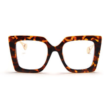 Load image into Gallery viewer, Cat Eye Square Glasses Frames Women Leopard Vintage Classic Prescription Myopia Glasses Frames Men Eyeglasses