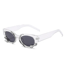 Load image into Gallery viewer, Cat Eye Steampunk Sunglasses Women Vintage Eyeglasses Men Small Frames Punk Sun Glasses  Brand Men Eyewear Shades UV400