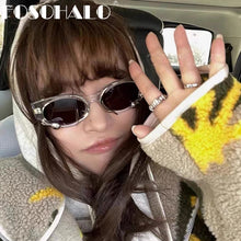 Load image into Gallery viewer, Cat Eye Steampunk Sunglasses Women Vintage Eyeglasses Men Small Frames Punk Sun Glasses  Brand Men Eyewear Shades UV400
