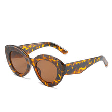 Load image into Gallery viewer, Cat Eye Sun Glasses Women 2023 Oversized Green Leopard Stripe Wear Glasses For Outdoor Oculos De Sol Masculino Sunglasses