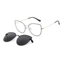 Load image into Gallery viewer, Cat Eye Sunglasses Female Prescription Eyeglass Frame For Women Magnet Round Glasses Clip Optical Women&#39;s Eyepieces Fashionable
