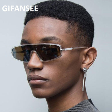 Cat Eye Sunglasses Oversize Men Women One Pieces Flat Top Mirror Gradient Lens  Designer Eyewear UV400 Glasses Shades