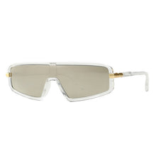 Load image into Gallery viewer, Cat Eye Sunglasses Oversize Men Women One Pieces Flat Top Mirror Gradient Lens  Designer Eyewear UV400 Glasses Shades