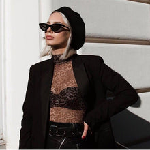 Load image into Gallery viewer, Cat Eye Sunglasses Women 2023 Sun Glasses Mirror Gradient Lens Retro Eyewear UV400  Brand black White Triangle 366