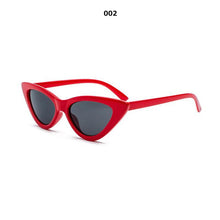Load image into Gallery viewer, Cat Eye Sunglasses Women 2023 Sun Glasses Mirror Gradient Lens Retro Eyewear UV400  Brand black White Triangle 366