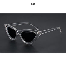 Load image into Gallery viewer, Cat Eye Sunglasses Women 2023 Sun Glasses Mirror Gradient Lens Retro Eyewear UV400  Brand black White Triangle 366