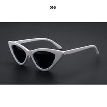 Load image into Gallery viewer, Cat Eye Sunglasses Women 2023 Sun Glasses Mirror Gradient Lens Retro Eyewear UV400  Brand black White Triangle 366