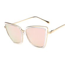 Load image into Gallery viewer, Cat Eye Sunglasses Women Alloy Frame Brand Designer Retro Cat Eye Sun Glasses Female Vintage Oculos De Sol UV400