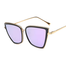 Load image into Gallery viewer, Cat Eye Sunglasses Women Alloy Frame Brand Designer Retro Cat Eye Sun Glasses Female Vintage Oculos De Sol UV400