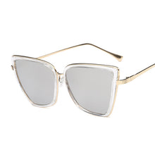 Load image into Gallery viewer, Cat Eye Sunglasses Women Alloy Frame Brand Designer Retro Cat Eye Sun Glasses Female Vintage Oculos De Sol UV400