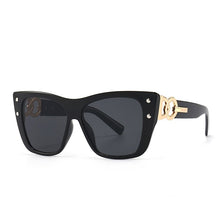 Load image into Gallery viewer, Cat Eye Sunglasses Women Brand Designer Oversized Sun Glasses Men Rivet Punk Goggle Shades One Piece Glasses UV400 Oculos