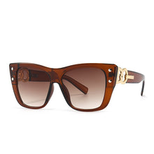 Load image into Gallery viewer, Cat Eye Sunglasses Women Brand Designer Oversized Sun Glasses Men Rivet Punk Goggle Shades One Piece Glasses UV400 Oculos