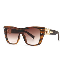 Load image into Gallery viewer, Cat Eye Sunglasses Women Brand Designer Oversized Sun Glasses Men Rivet Punk Goggle Shades One Piece Glasses UV400 Oculos