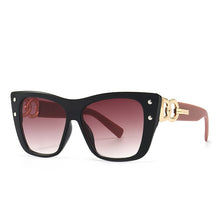 Load image into Gallery viewer, Cat Eye Sunglasses Women Brand Designer Oversized Sun Glasses Men Rivet Punk Goggle Shades One Piece Glasses UV400 Oculos