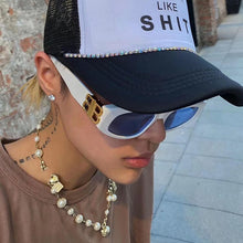 Carica l'immagine nel visualizzatore di Gallery, Cat Eye  Sunglasses Women  2022 Brand Designer Color Gradient Lens Sun Glasses Cool B  Party Beach Glasses UV400
