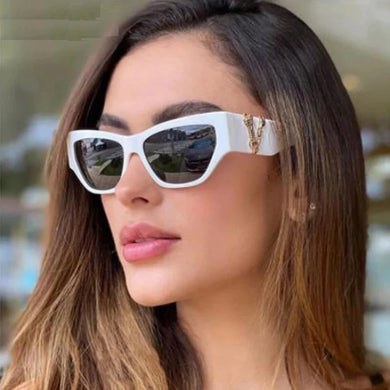 Cat Eye Sunglasses Women 2023 Vintage White Glasses Shades Men Brand Designer  Sun Glasses UV400  Eyewear Oculos