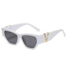 Load image into Gallery viewer, Cat Eye Sunglasses Women 2023 Vintage White Glasses Shades Men Brand Designer  Sun Glasses UV400  Eyewear Oculos