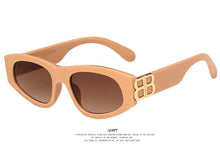 Carica l'immagine nel visualizzatore di Gallery, Cat Eye  Sunglasses Women 2023 Brand Designer Color Gradient Lens Sun Glasses Cool B Logo Party Beach Glasses UV400