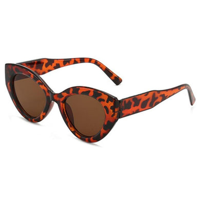 Cat Eye Sunglasses Women Men Designer Triangle Frame Gradient Concave Glasses Leopard Print Travel Punk Eyeglasses Driver UV400