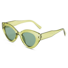 Load image into Gallery viewer, Cat Eye Sunglasses Women Men Designer Triangle Frame Gradient Concave Glasses Leopard Print Travel Punk Eyeglasses Driver UV400