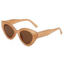 Load image into Gallery viewer, Cat Eye Sunglasses Women Men Designer Triangle Frame Gradient Concave Glasses Leopard Print Travel Punk Eyeglasses Driver UV400