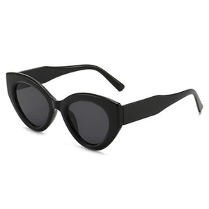 Cat Eye Sunglasses Women Men Designer Triangle Frame Gradient Concave Glasses Leopard Print Travel Punk Eyeglasses Driver UV400
