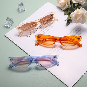 Cat Eye Sunglasses Women Men Punk Sun Glasses UV400 Driving Shades Small Retro Ladies Candy Color Eyewear Gafas De Sol