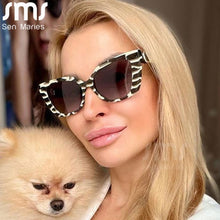 Carica l&#39;immagine nel visualizzatore di Gallery, Cat Eye Sunglasses Women Men Small Square Shades Retro Glasses Accessories Latest Vintage Eyewear UV400 Goggles
