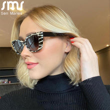 Carica l'immagine nel visualizzatore di Gallery, Occhiali da sole Cat Eye Donna Uomo Piccole tonalità quadrate Occhiali retrò Accessori Ultimi occhiali vintage Occhiali UV400