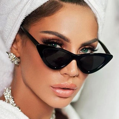 Cat Eye Sunglasses Women Brand Designer Small Sun Glasses Retro Shades For Ladies Vintage Lunettes De Soleil Dames