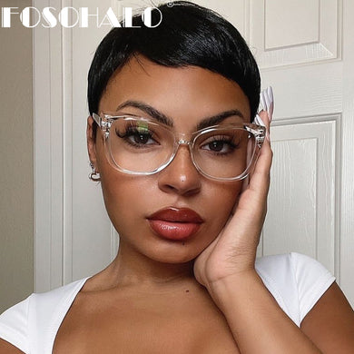 Cat Eye TR90 Optical Frame Glasses Anti-Blue Light Blocking Trend Full Frame Lens Prescription Glasses Computer Glass Eyeglasses