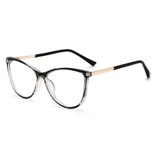 Carica l&#39;immagine nel visualizzatore di Gallery, Cat Eye Occhiali per computer trasparenti Montatura per donna Uomo Occhiali anti luce blu Occhiali con lenti trasparenti Occhiali per occhiali ottici