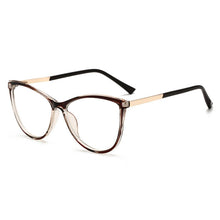 Carica l&#39;immagine nel visualizzatore di Gallery, Cat Eye Occhiali per computer trasparenti Montatura per donna Uomo Occhiali anti luce blu Occhiali con lenti trasparenti Occhiali per occhiali ottici