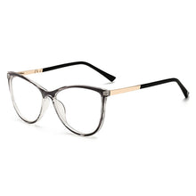 Carica l&#39;immagine nel visualizzatore di Gallery, Cat Eye Occhiali per computer trasparenti Montatura per donna Uomo Occhiali anti luce blu Occhiali con lenti trasparenti Occhiali per occhiali ottici