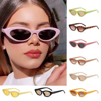 Cat Eye Vintage Sunglasses Women Brand Designer Female Sun Glasses Candy Colors Retro Small Frame Oculos De Sol glasses