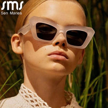 Load image into Gallery viewer, Cat Eye Vintage Sunglasses Women Men Rectangle Retro Brand Designer Sun Glasses Female Male Eyewear Steampunk Oculos De Sol