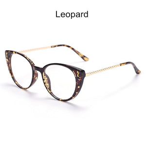 Cat Eye Women Eyeglasses Spectacle Anti-Blue Light Optical Eye Glasses Frame Myopia Prescription Classic Men Computer 2022