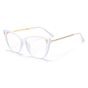 Cat Eye Women Eyeglasses Spectacle Anti-Blue Light Optical Eye Glasses Frame Myopia Prescription Classic Men Computer 2022