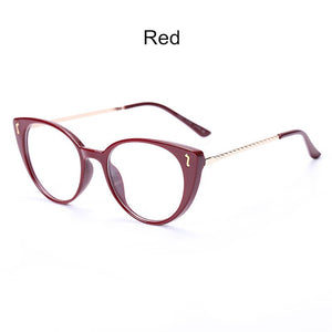 Cat Eye Women Eyeglasses Spectacle Anti-Blue Light Optical Eye Glasses Frame Myopia Prescription Classic Men Computer 2022