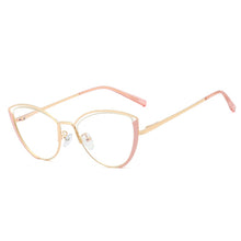 Load image into Gallery viewer, Cat Eye Women Optical Eyeglasses Frame Prescription Eyewear Full Rim Alloy Blue Light Blocking Spectacles UV400