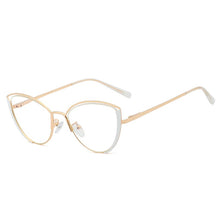 Load image into Gallery viewer, Cat Eye Women Optical Eyeglasses Frame Prescription Eyewear Full Rim Alloy Blue Light Blocking Spectacles UV400