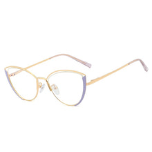 Load image into Gallery viewer, Cat Eye Women Optical Eyeglasses Frame Prescription Eyewear Full Rim Alloy Blue Light Blocking Spectacles UV400