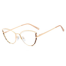 Load image into Gallery viewer, Cat Eye Women Optical Eyeglasses Frame Prescription Eyewear Full Rim Alloy Blue Light Blocking Spectacles UV400