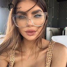 Load image into Gallery viewer, Cat Eye Women Men Computer Glasses Frames Optical Anti Blue Light Transparent Gaming Glasses Eyewear