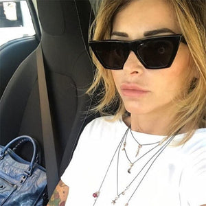 Cat Eye Women Sunglasses Brand Cateye Retro Sunglass Female Eyewear Ladies Oculos De Sol Classic Eyeglasses