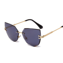 Load image into Gallery viewer, Cat Eye Women Sunglasses  Black Transparent Female Sun Glasses Oculos Feminino De Sol Zonnebril Dames