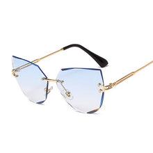 Load image into Gallery viewer, Cat Eye Women Sunglasses  Black Transparent Female Sun Glasses Oculos Feminino De Sol Zonnebril Dames