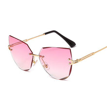 Load image into Gallery viewer, Cat Eye Women Sunglasses  Black Transparent Female Sun Glasses Oculos Feminino De Sol Zonnebril Dames