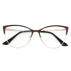Cat Eye Women's Computer Glasses Female Eyeglasses Frames For Women Spectacles Ladies Round Decorative Prescription Glasses NEW